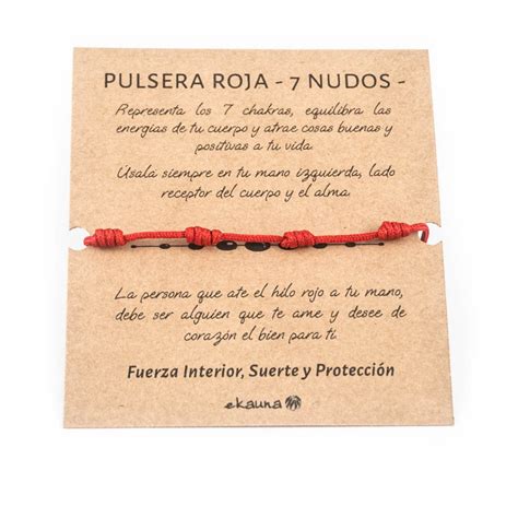 que significa la pulsera de 7 nudos roja|El significado de la pulsera roja de 7 nudos